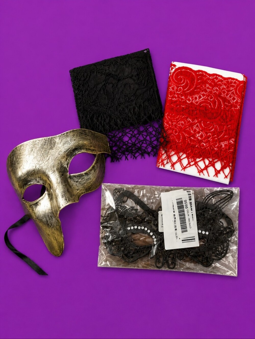 5/$25 Halloween Fantasy Costume Masks Stockings Attire